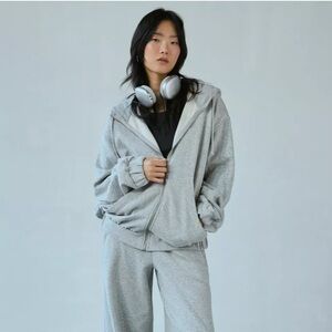 Out From Under Merrick Shine Embellished Zip-Up Hoodie Sweatshirt